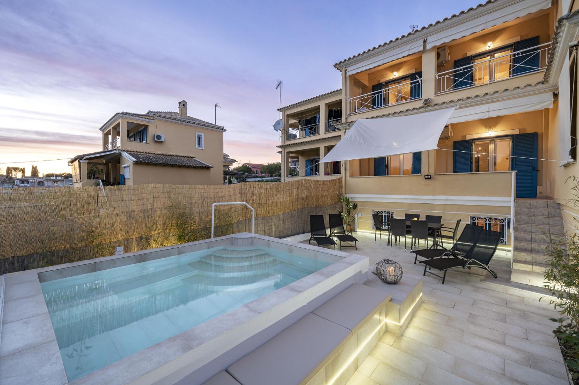 Villa Nina With Private Plunge Pool, 5Km To Corfu Town Zewnętrze zdjęcie